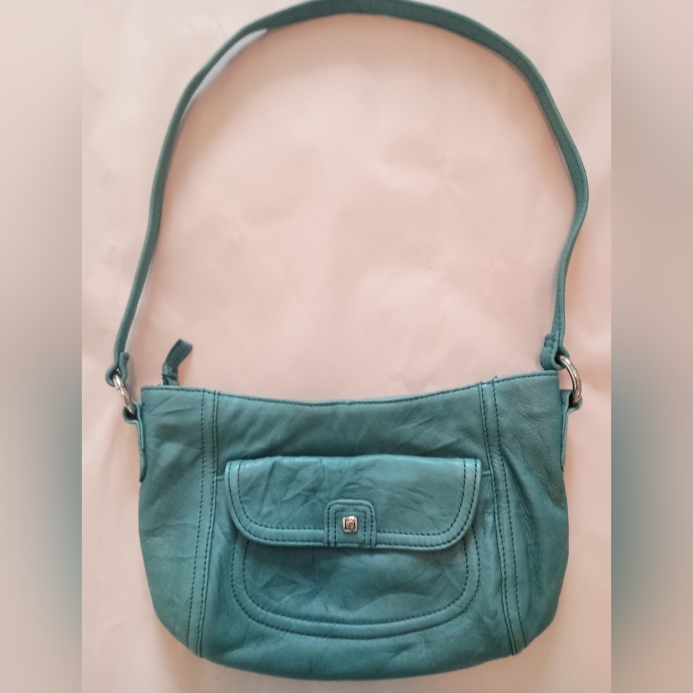 Stone Mountain Turquoise Compact Leather Purse